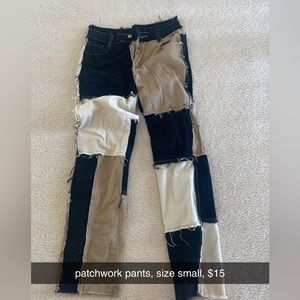patchwork pants